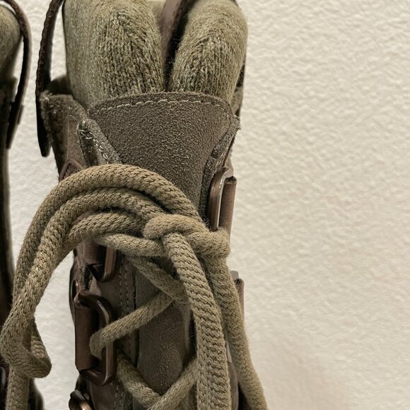 SOREL "Joan of Arctic Premium" Waterproof Boot Olive/Black/Multi Women Size 7.5 - Picture 8 of 16